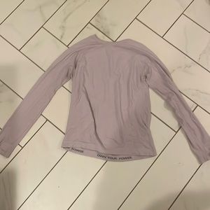 Athleta Girl Power up Sport length purple long sleeve shirt